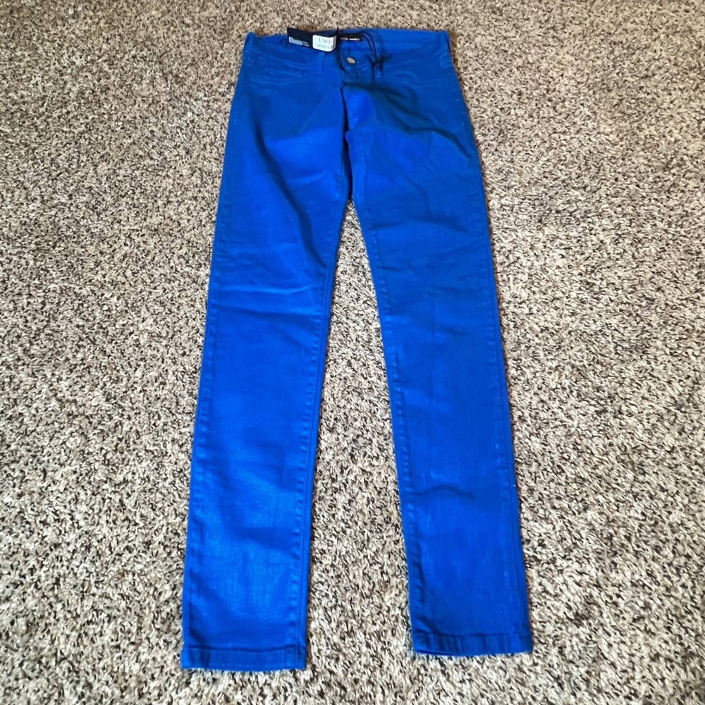 Flying Monkey Cobalt Blue Skinny Jeans Denim Pants Made in USA Size 3